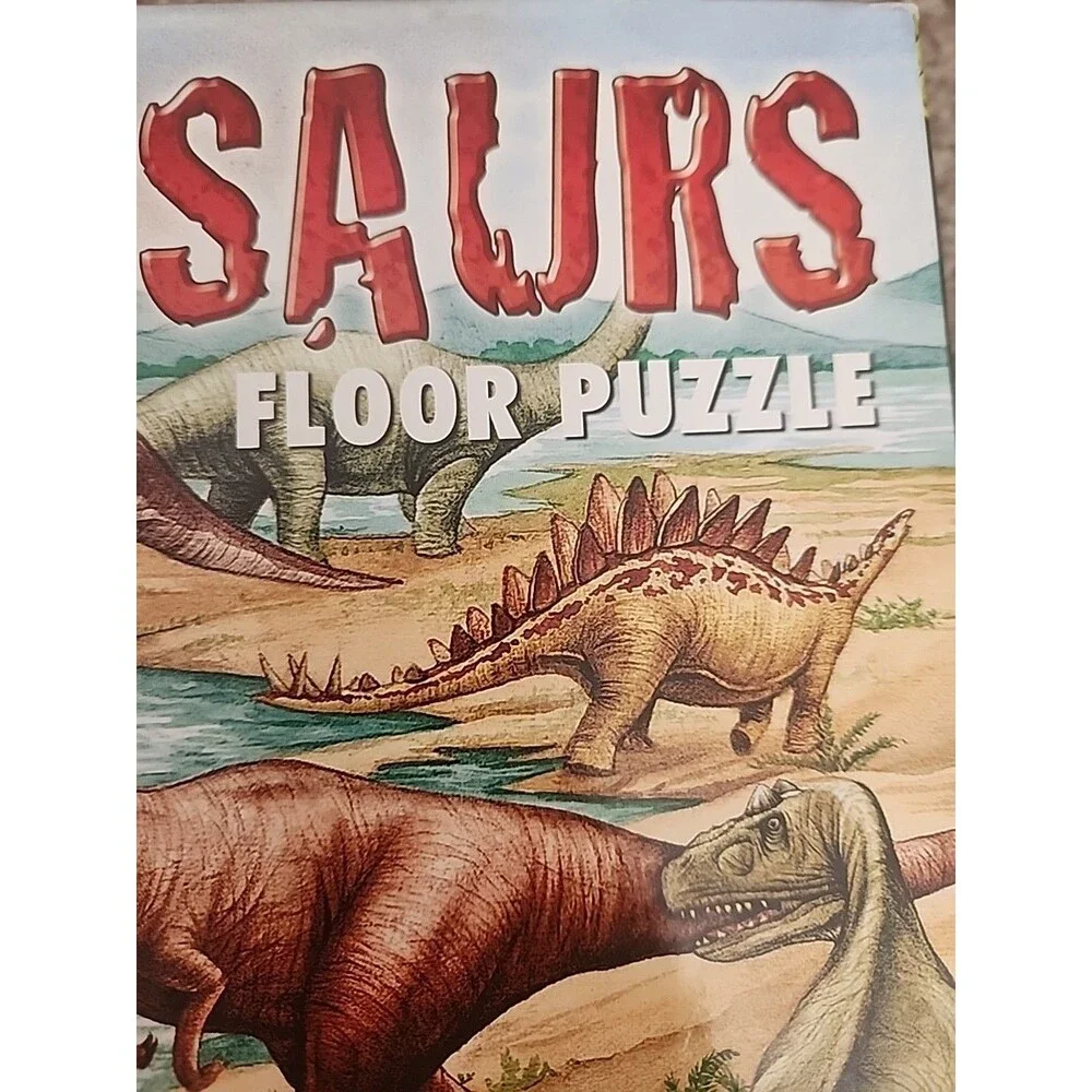 Melissa & Doug Extra Large Floor Puzzle 48 Jumbo Size Pieces Dinosaurs 2'x3'